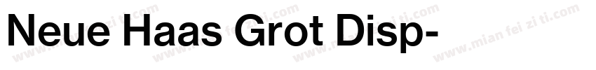 Neue Haas Grot Disp字体转换